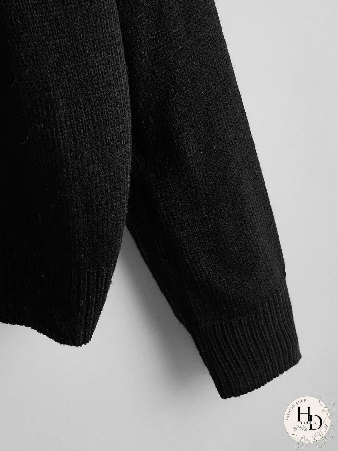 Color Block Drop Shoulder Sweater