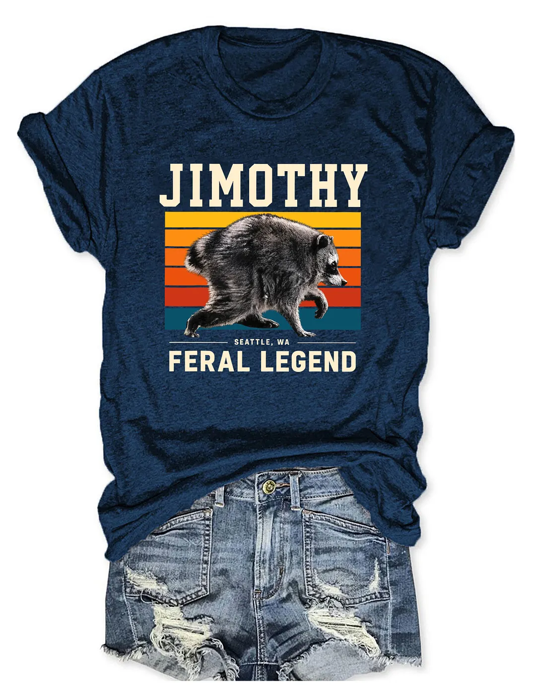 Jimothy Feral Legend Raccoon T-shirt