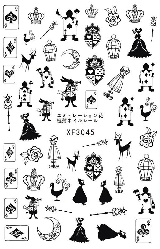 Fashion Flower Avocado Nail Art Stickers for Nails Art Self Adhesive Decals Manicure Design Nails Accessoires Stickers Fruits-Nail Inspo