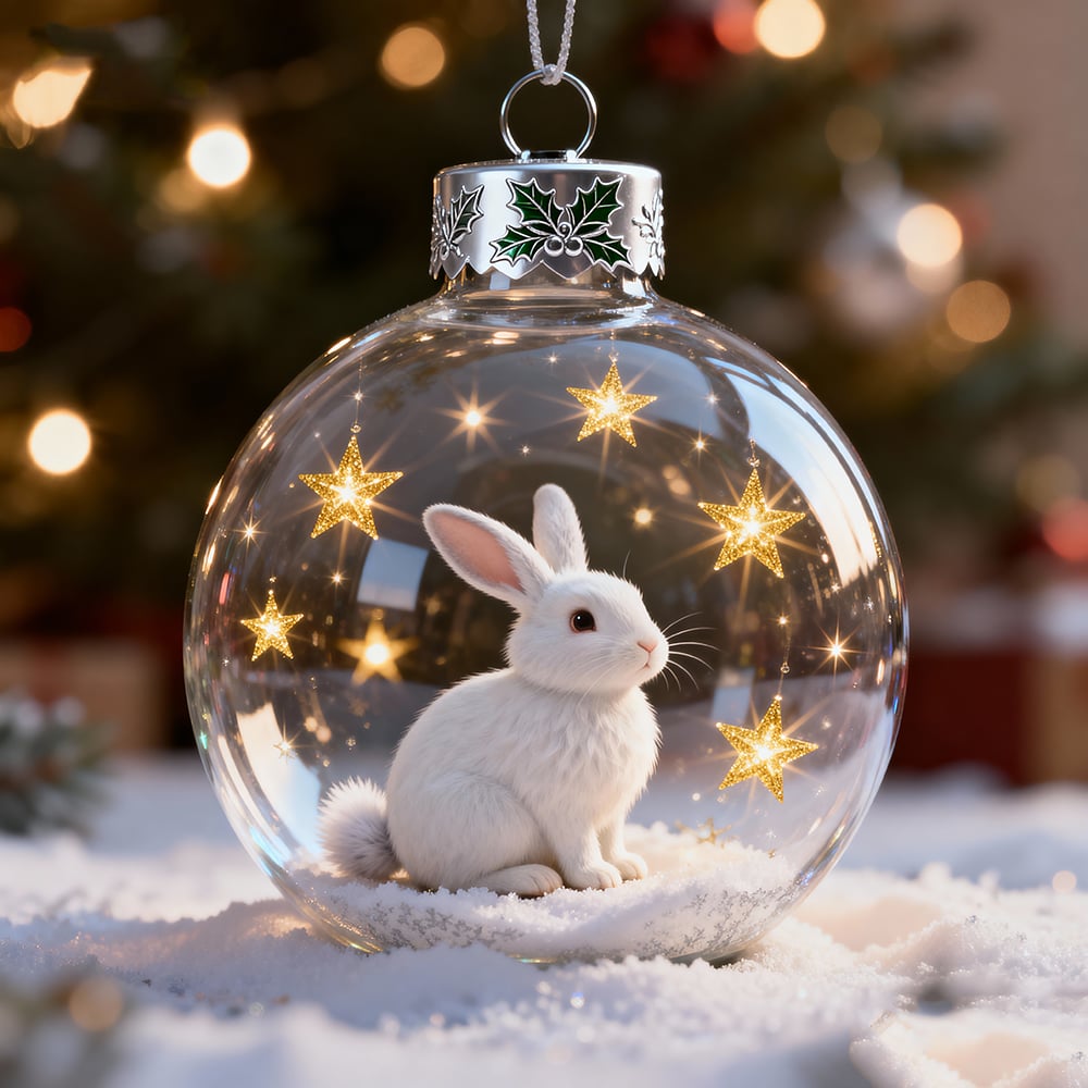 2026 Wildlife Wonders Collection Crystal Glass Ornament(3D)