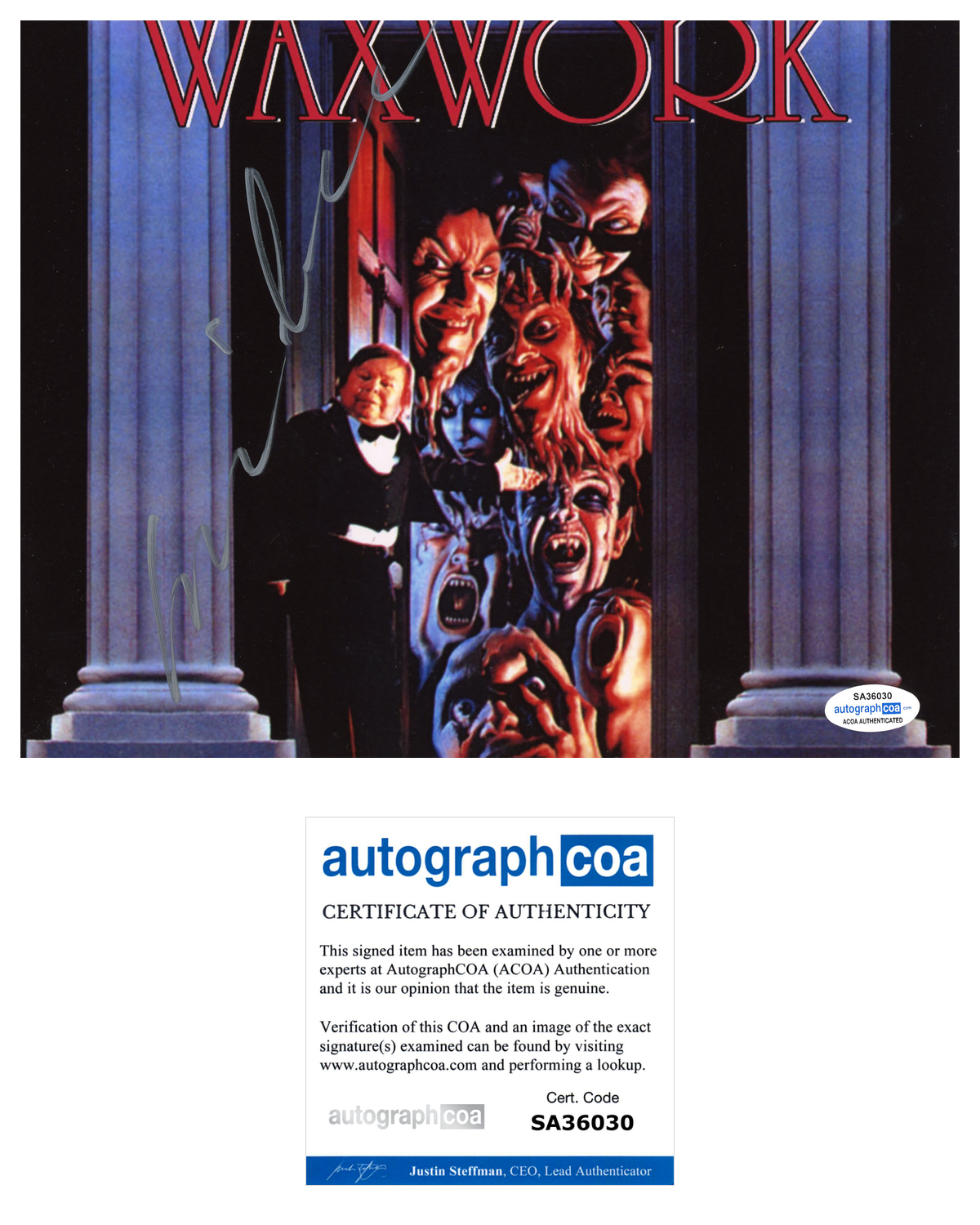 Michu Meszaros Signed Autographed 8x10 Photo Poster painting Waxwork Horror Actor ACOA COA