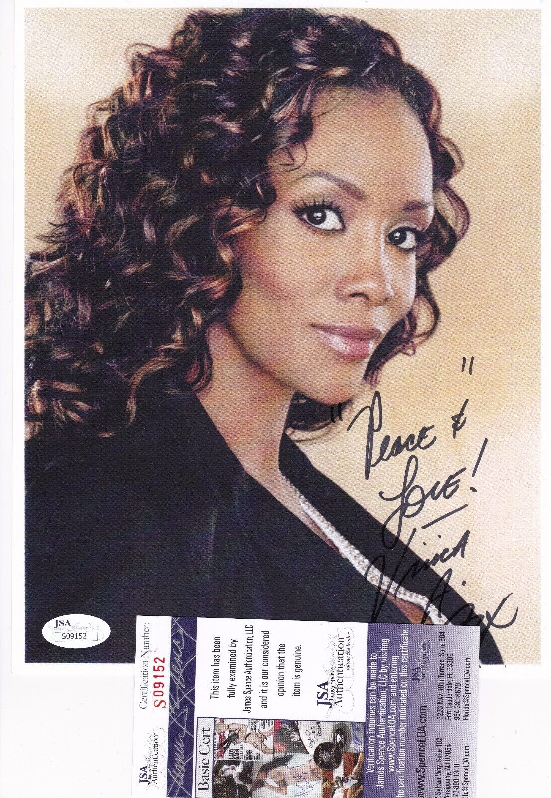 Vivica A. Fox Kill Bill Independence Day Signed 8x10 Photo Poster painting JSA Certified B