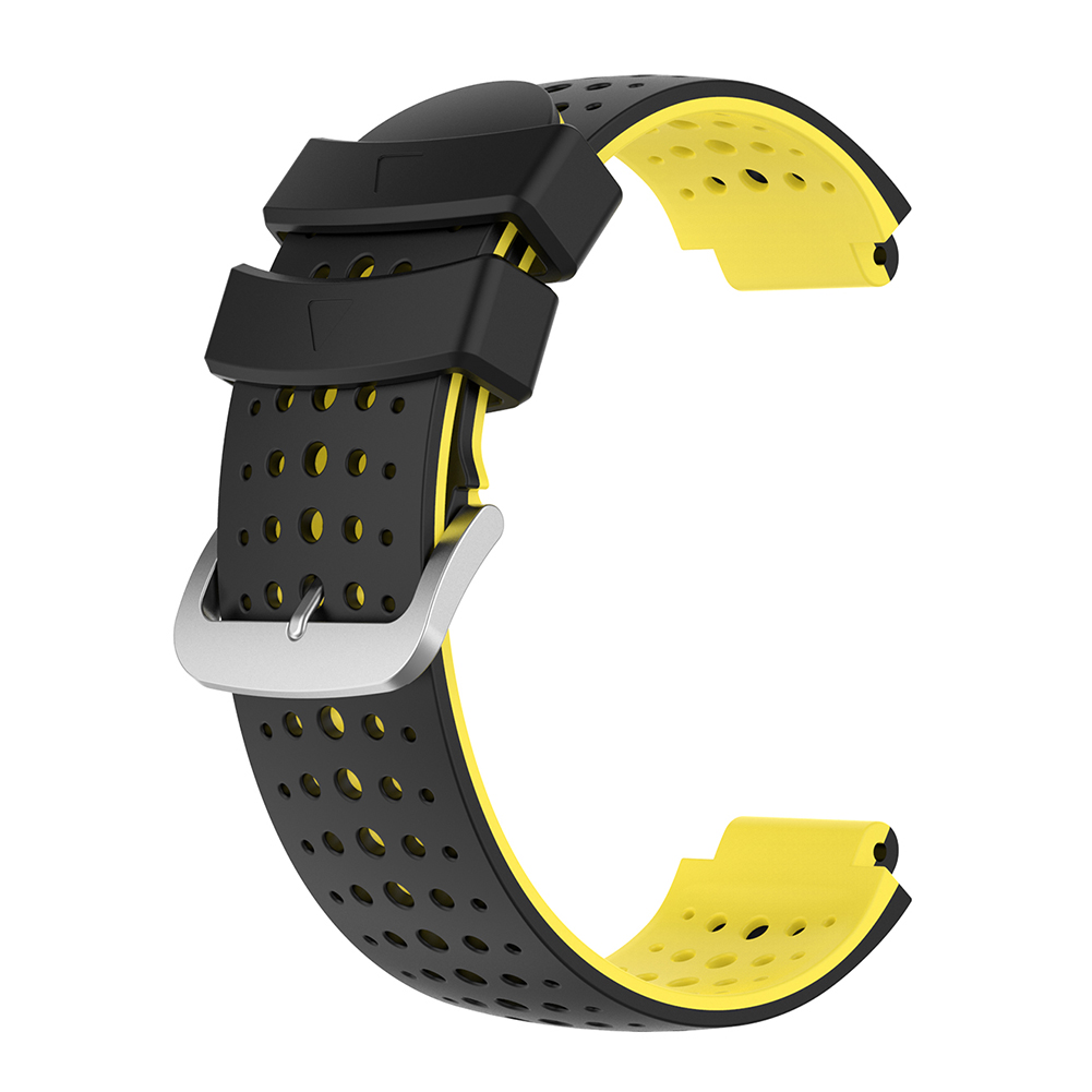 

Smart Watch Strap Silicone Wrist Band for Garmin Forerunner (Black Yellow), 501 Original