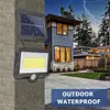 COB 100LED Solar Lamp Motion Sensor Waterproof Outdoor Path Night Lighting