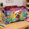 5D diy Diamond Painting Kunst dekorative Aufbewahrungsbox Holz Lagerung Clutch (Hund)