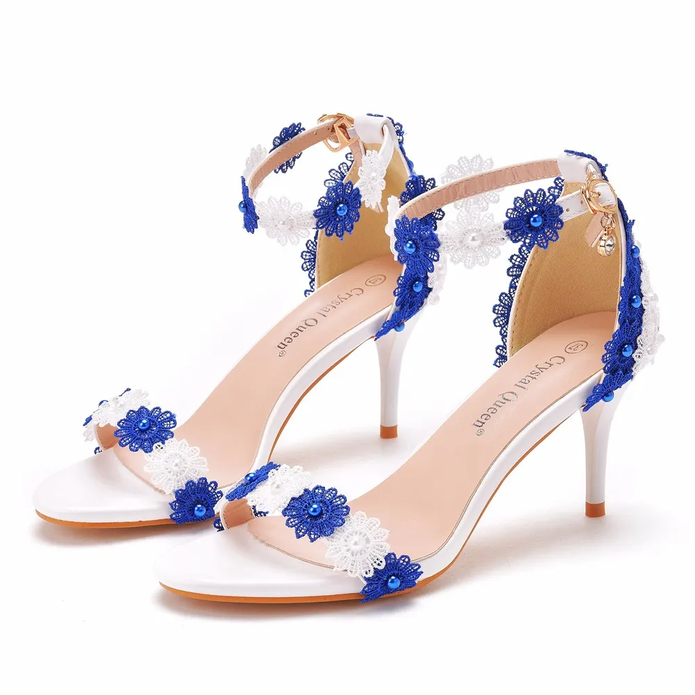 Breakj Breakj Cm With Light Mouth Fine Heel Sandals Bead Size Summer Sandals Wedding Dress High Heel Sandals