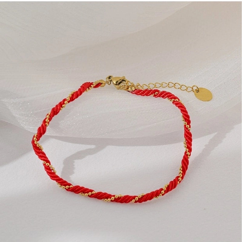 Basic Solid Color Titanium Steel Bracelets In Bulk