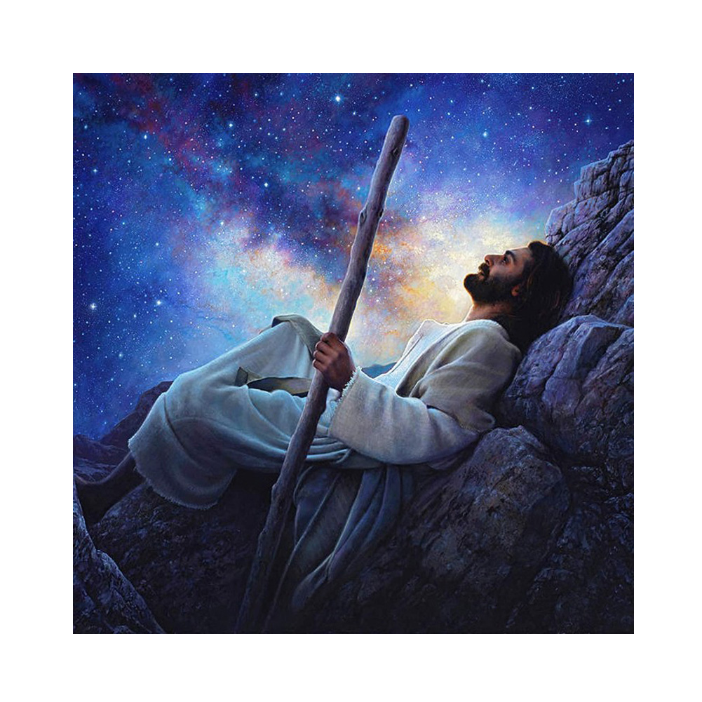 

Sky Jesus - Round/Square Drill Diamond Painting - 30*30CM, Square diamond 30*30cm, 501 Original