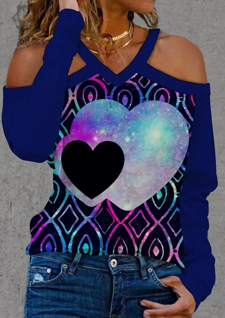 Red Chenked And Heart Printed Shirt