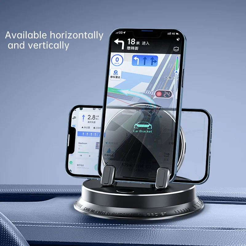 Car phone holder automatic clamping 360 degree rotation flexible multifunctional easy to install intelligent adjustable