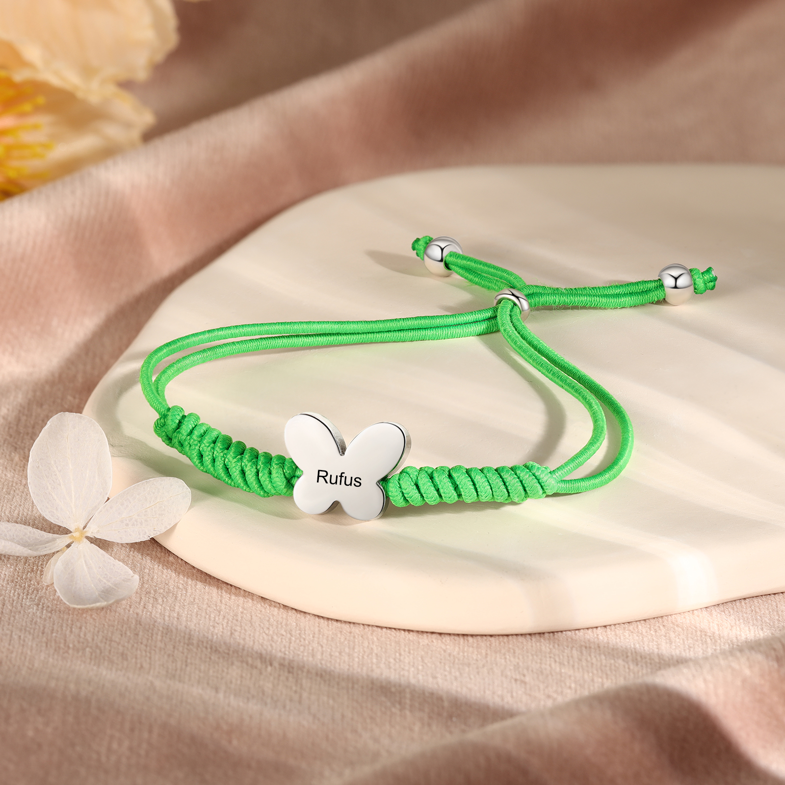 Butterfly Adjustable Bracelet Custom Name Bracelet Gift for Daughter Granddaughter - Your Wings Always Exist, All You Have To Do Is Fly