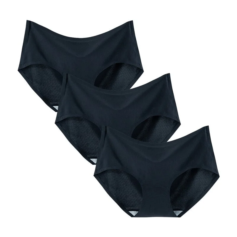 3Pcs/lot Seamless Panty Set Underwear Female Comfort Briefs Underpants Soft Invisible Intimates Lingerie M-XL Women Panties