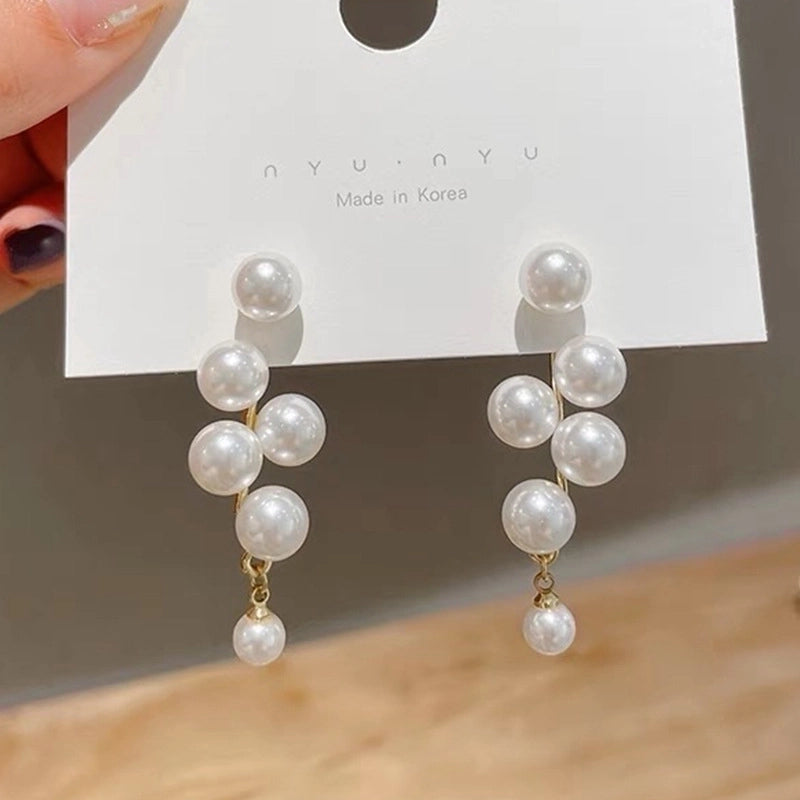 1 Pair Elegant Minimalist Streetwear Flower Bow Knot Plating Inlay Alloy Artificial Pearls Zircon Ear Studs