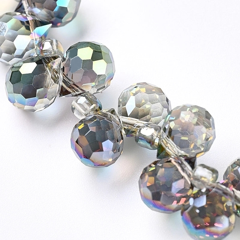 1 Strand/Package Hole 1~1.9mm Glass Colorful Solid Color Transparent Polished String