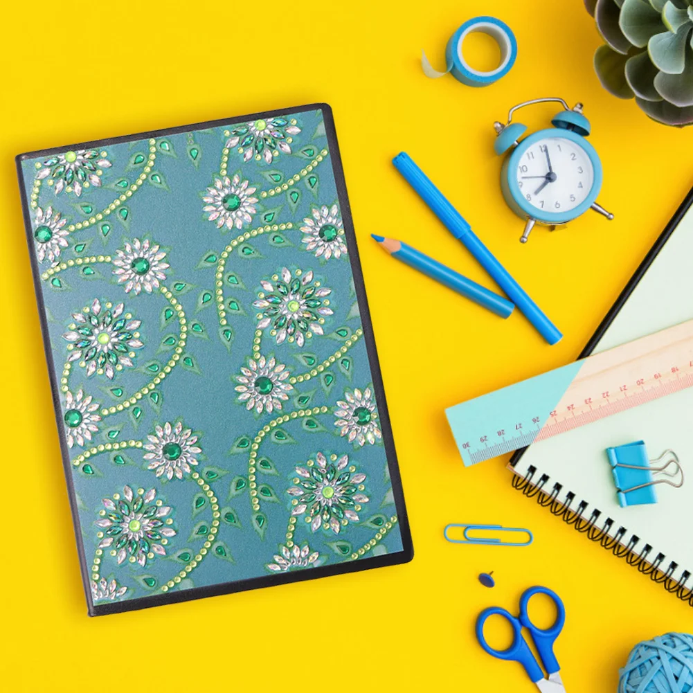 50 Pages A5 Flower Special Shape Drill Notebook 【No Strip】