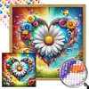 Diamond Painting -DIY Round Partial AB Drill Flower Love(45x45cm)