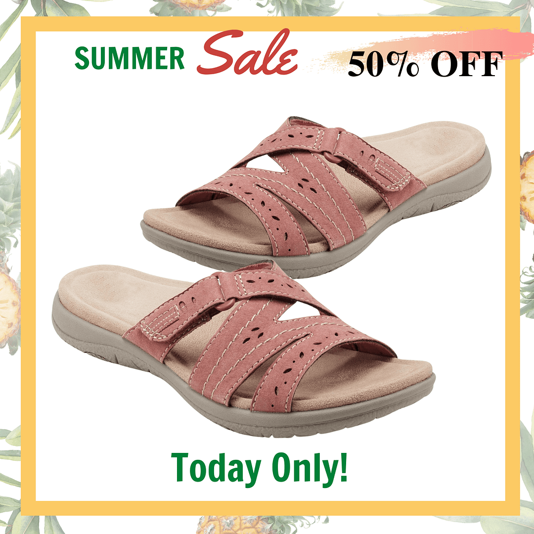 🎁LAST DAY 50% OFF🎁 Comfortable Leather Belt Slippers