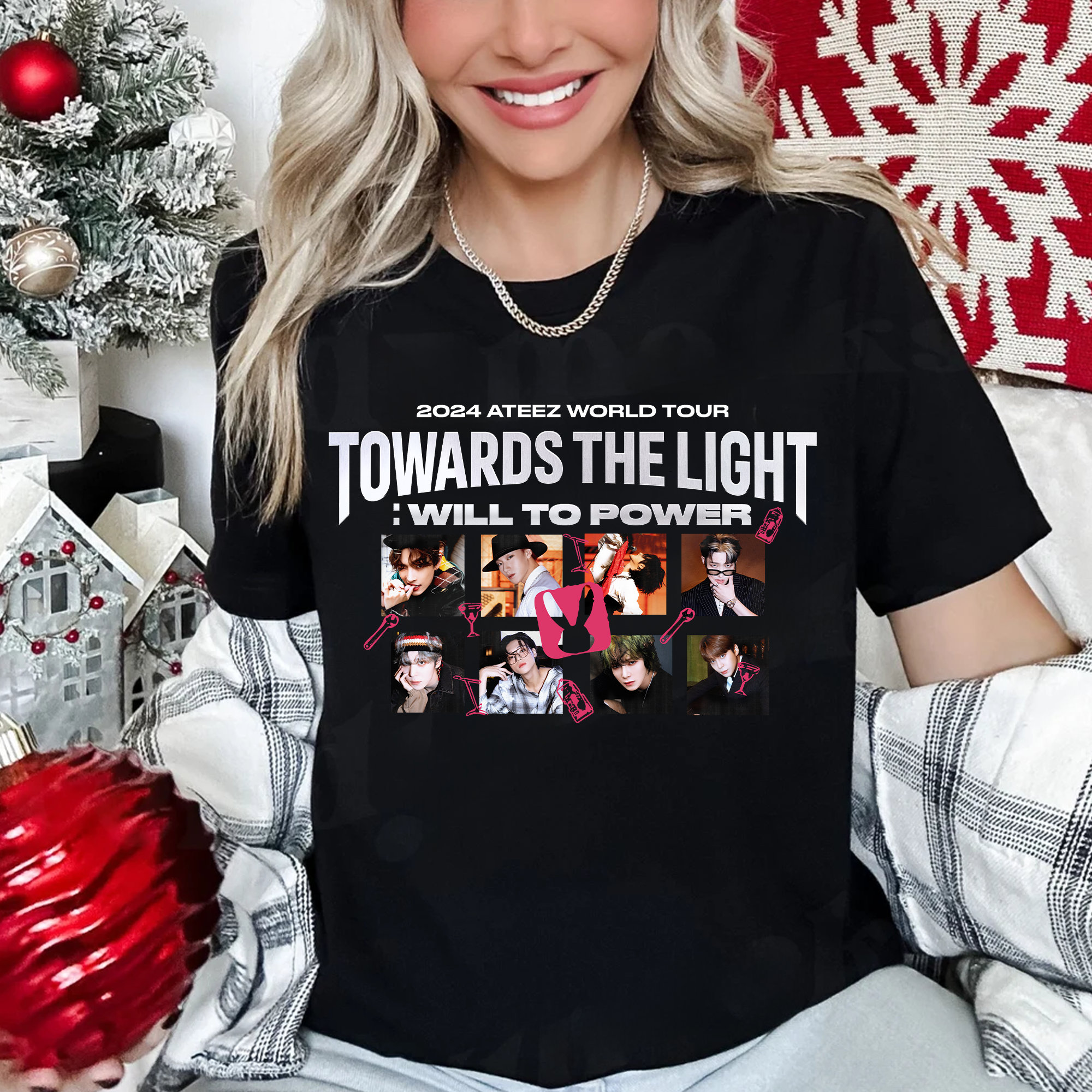 ATEEZ World Tour Towards the Light: Will to Power Logo Graphic T-shirt