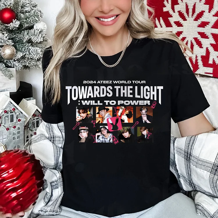 ATEEZ World Tour Towards the Light: Will to Power Logo Graphic T-shirt