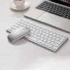 Wireless Bluetooth Keyboard and Mouse Set, Rechargeable, Mini Portable, Silent, Suitable for Apple iPads and Tablets
