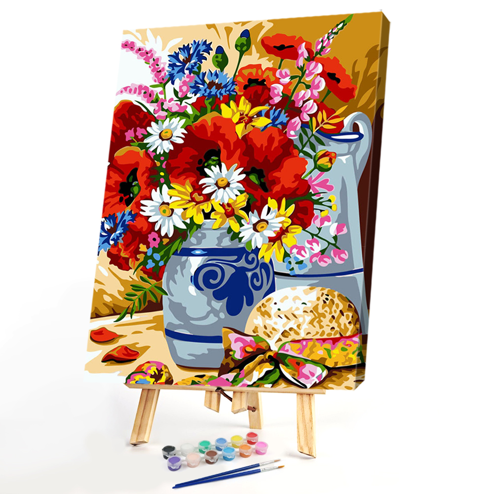 

40x50cm - Paint By Numbers Blooming Flower, 501 Original