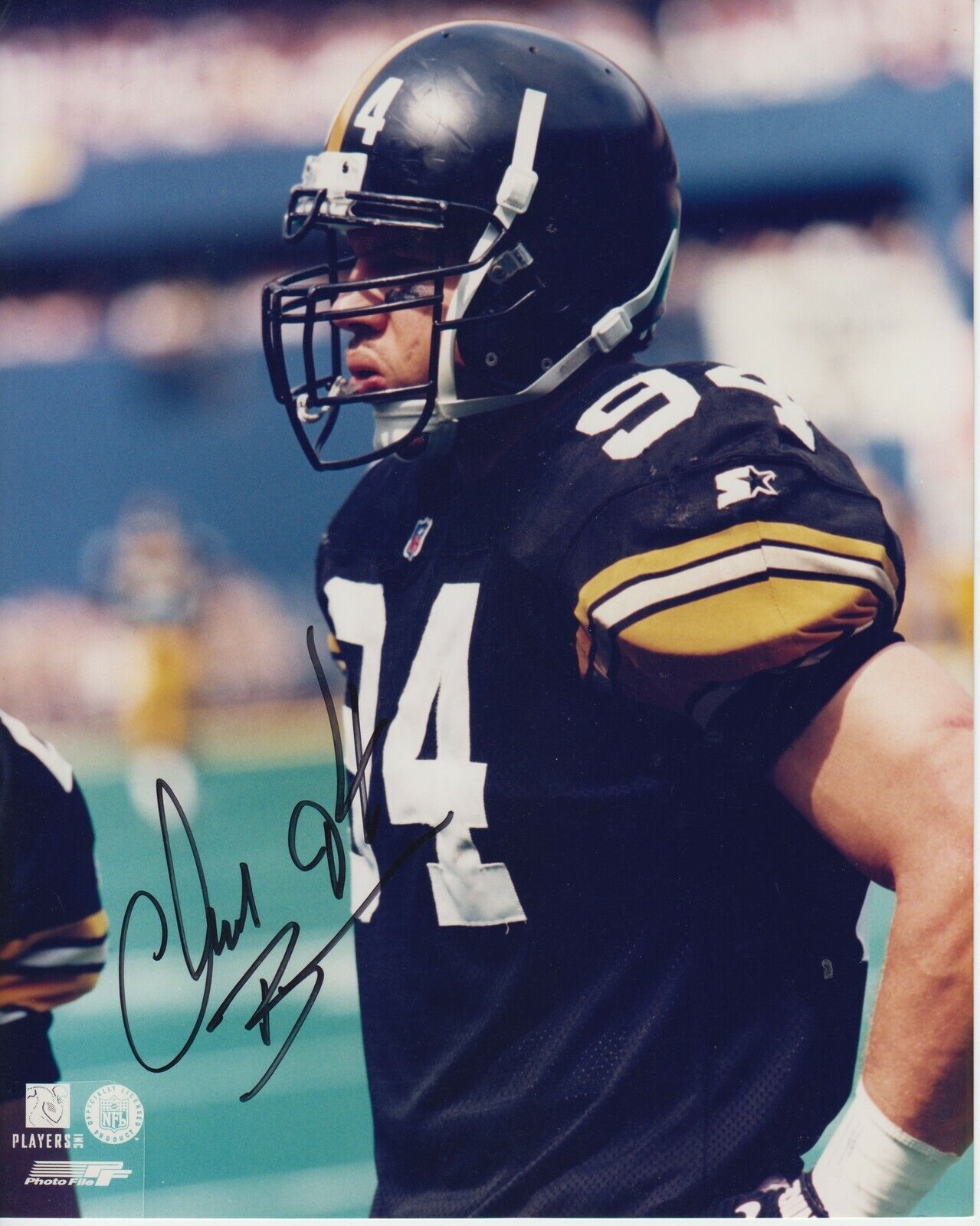 Chad Brown #0 8x10 Signed Photo Poster painting w/ COA Pittsburgh Steelers -