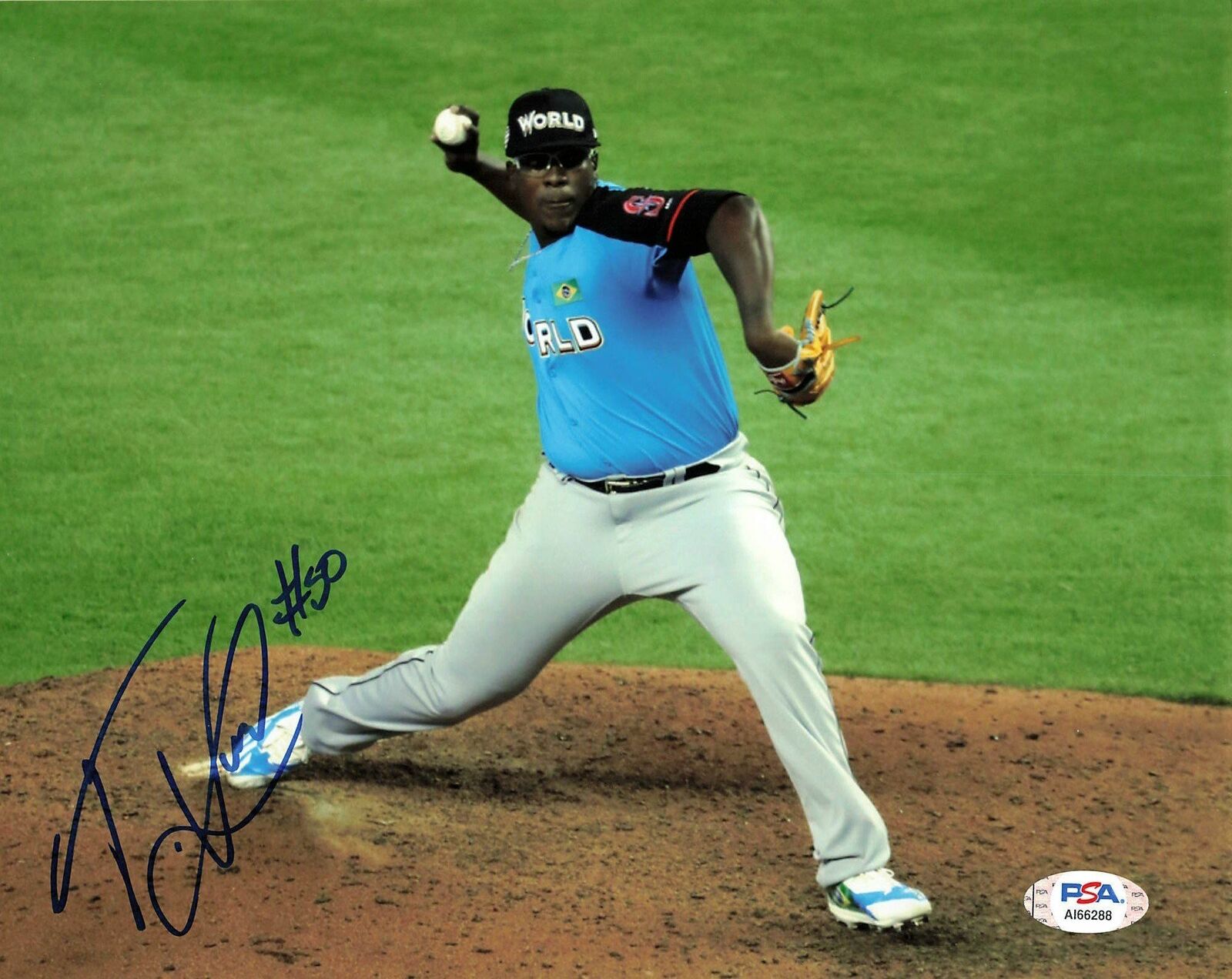 Thyago Vieira signed 8x10 Photo Poster painting Seattle Mariners PSA/DNA Autographed