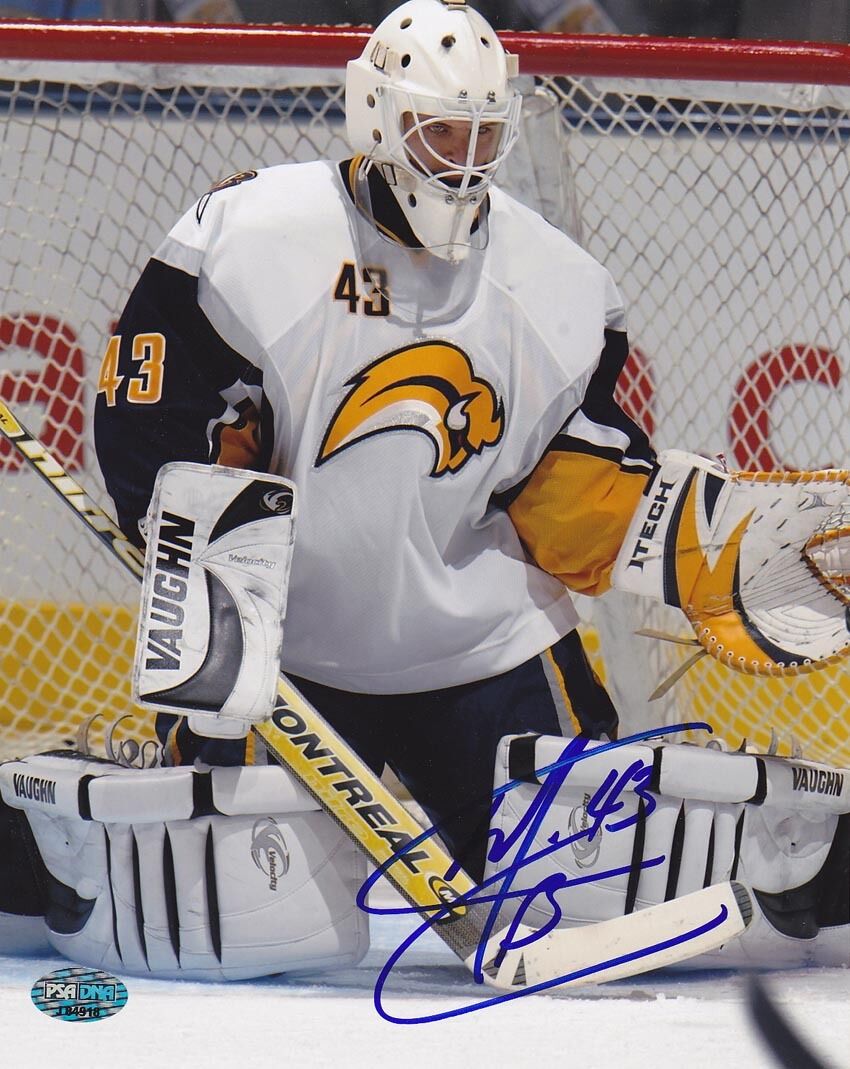 Martin Biron SIGNED 8x10 Photo Poster painting Buffalo Sabres PSA/DNA AUTOGRAPHED