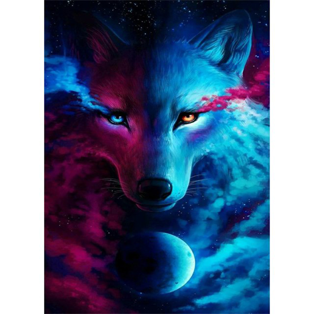 

30*40CM - Round Drill Diamond Painting - Wolf, 501 Original