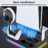 Support de refroidissement pour base de chargement pour double contr&ocirc;leur PS5