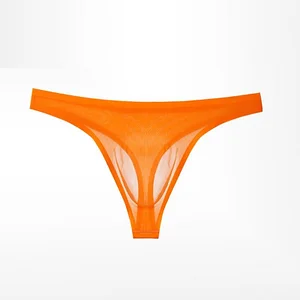 Men's Ultra-Thin Ice Silk Sexy Transparent Thong