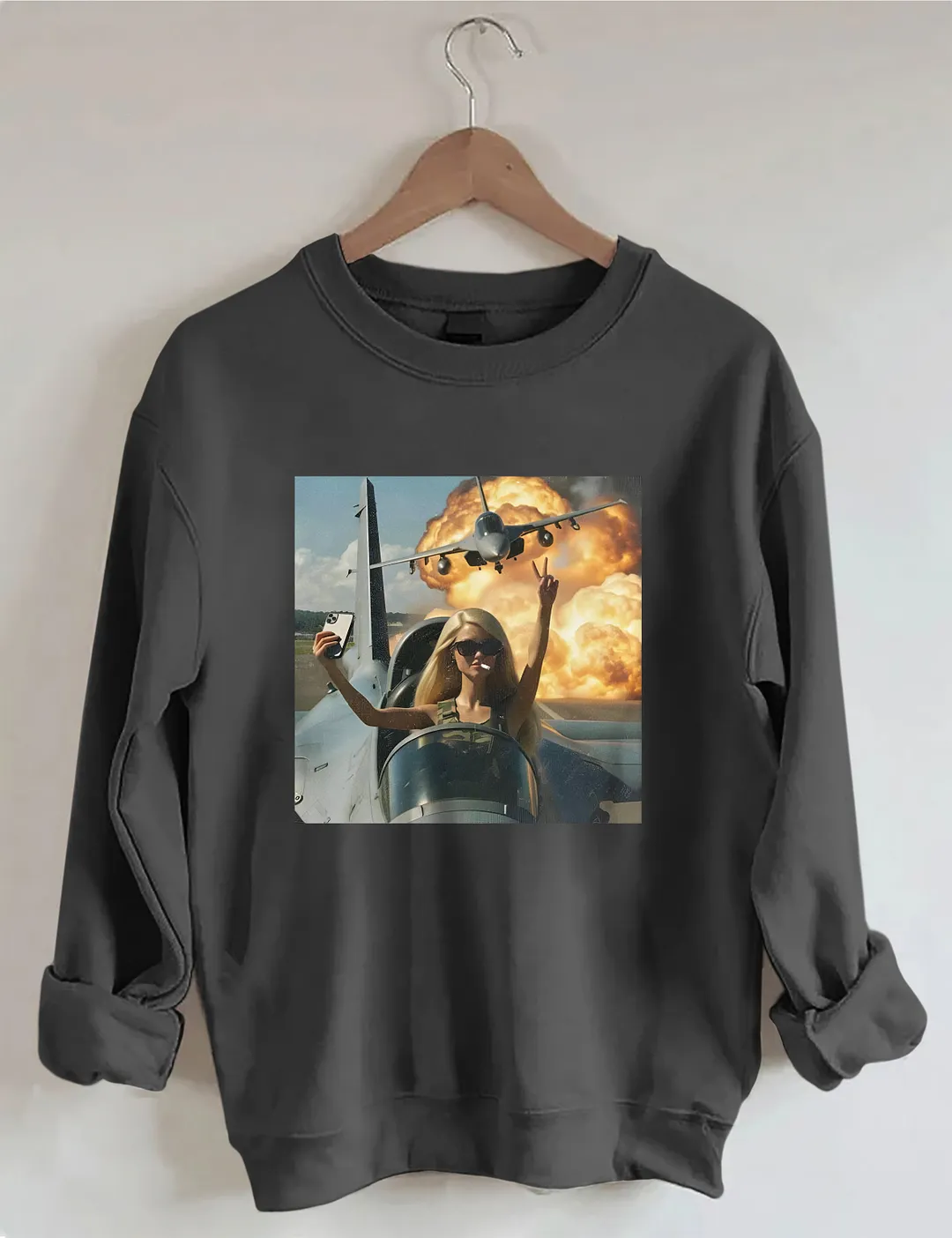 Doll Flying A Plane Sweatshirt