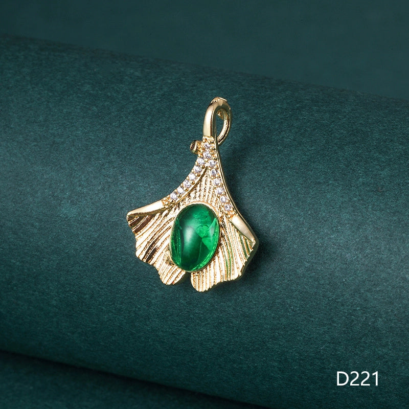 1 Piece 1-2cm Copper Zircon Geometric Jewelry Accessories Pendant