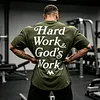 Oversize 'HARD WORK & GOD'S WORK' Tee by Inlyline
