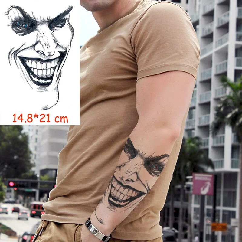 Waterproof Temporary Tattoo Sticker angry wolf mountain tatoo water transfer fake tatoo flash tatto Woman Man kid 14.8*21 cm
