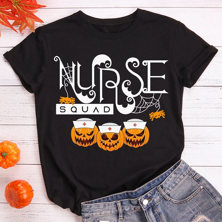 Halloween nurse squad t shirt tee