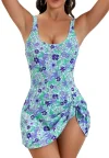 🎁2025 SALE 49% OFF - Women's Tummy Control One Piece Swimsuit With Skirt