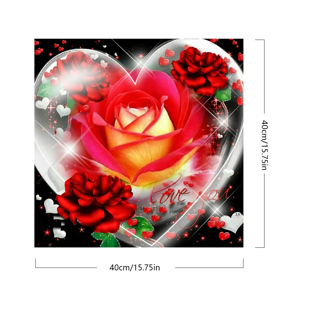 DIY Paint By Number 40*40cm - Rose