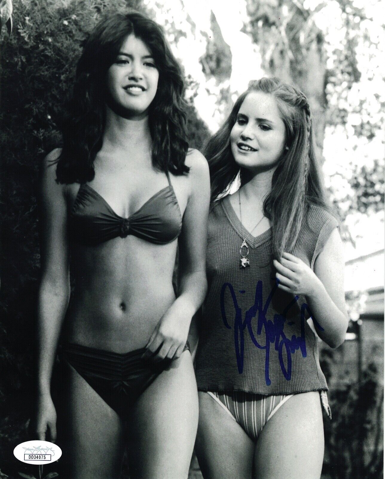 JENNIFER JASON LEIGH Signed Fast Times at Ridgemont High 8x10 Autograph JSA COA