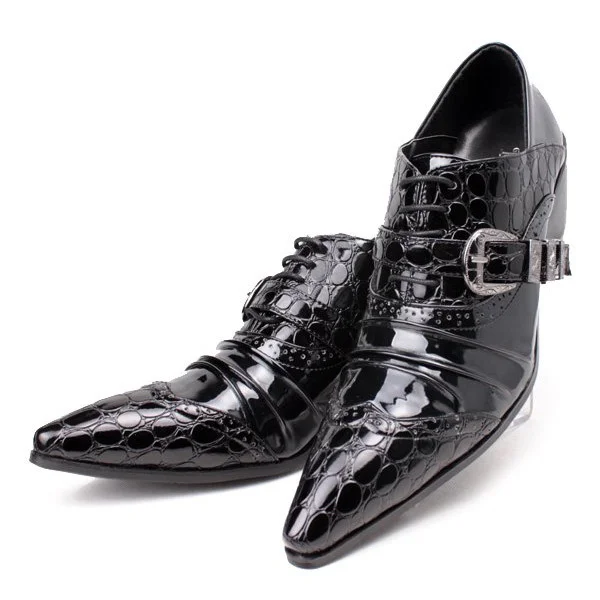 Men's Fashion Patchwork Party Wedding Dress Shoes