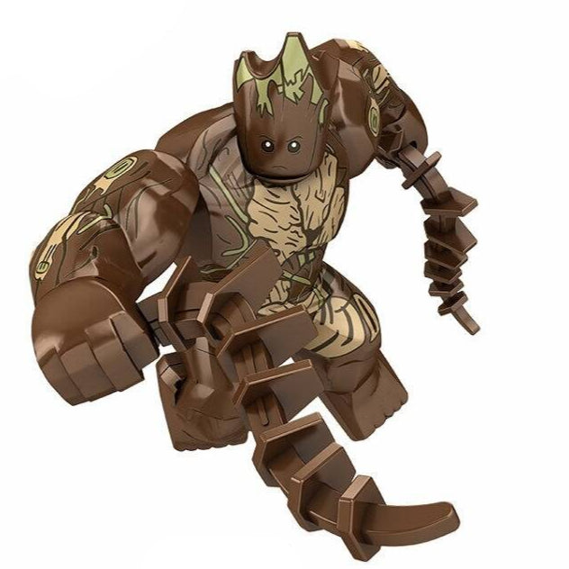 Groot Custom Marvel Superhero Large Minifigure Minifigure Bricks monstertoys