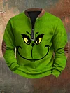Men's Casual Christmas Green Sweatshirt