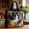Cozy Kitty Quilted Tote  Bag
