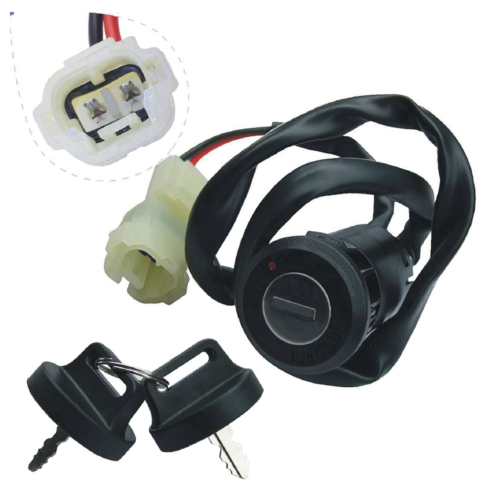 TG--A001030 Ignition Key Switch for Honda TRX300EX TRX300X Sportrax 2007 2008 2009 OEM 35100-HM3-A60