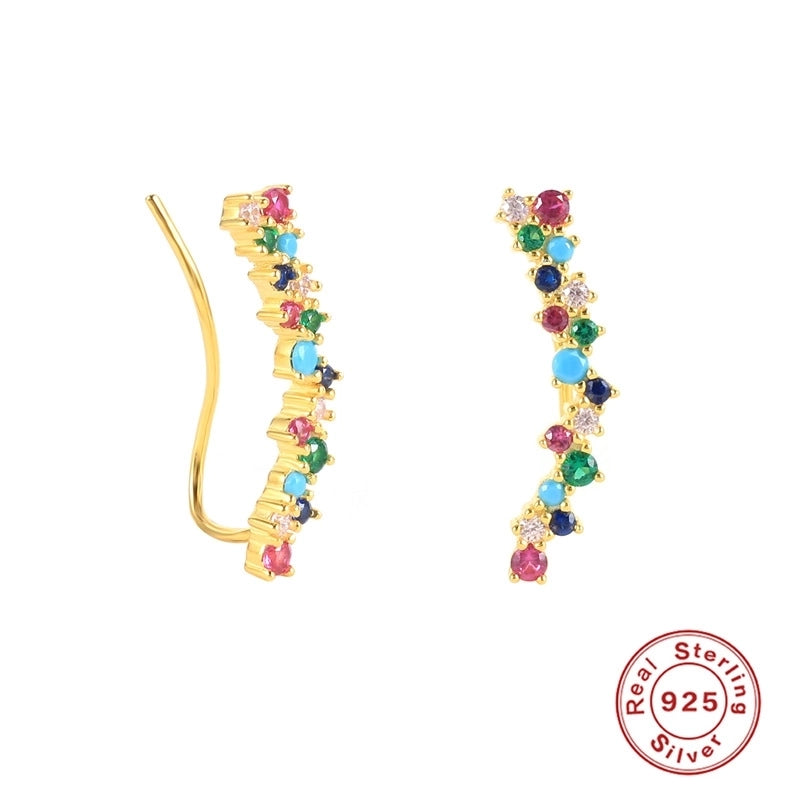 1 Pair 925 Sterling Silver Cartoon Earrings