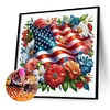 Diamond Painting-DIY Crystal Rhinestone Independence Day Flower(40*40CM)