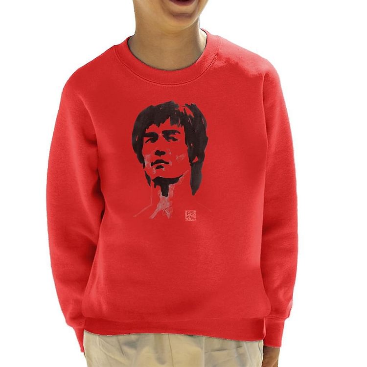 Bruce Lee Sketch Kid's Sweatshirt