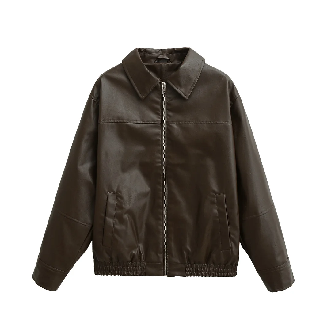 Nigikala Nigikala Women's 2025 Fashion Loose Imitation Aer's Jacket Jacket 4341864