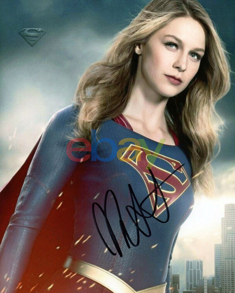 Melissa Benoist signed 8 x 10 Photo Poster painting reprint