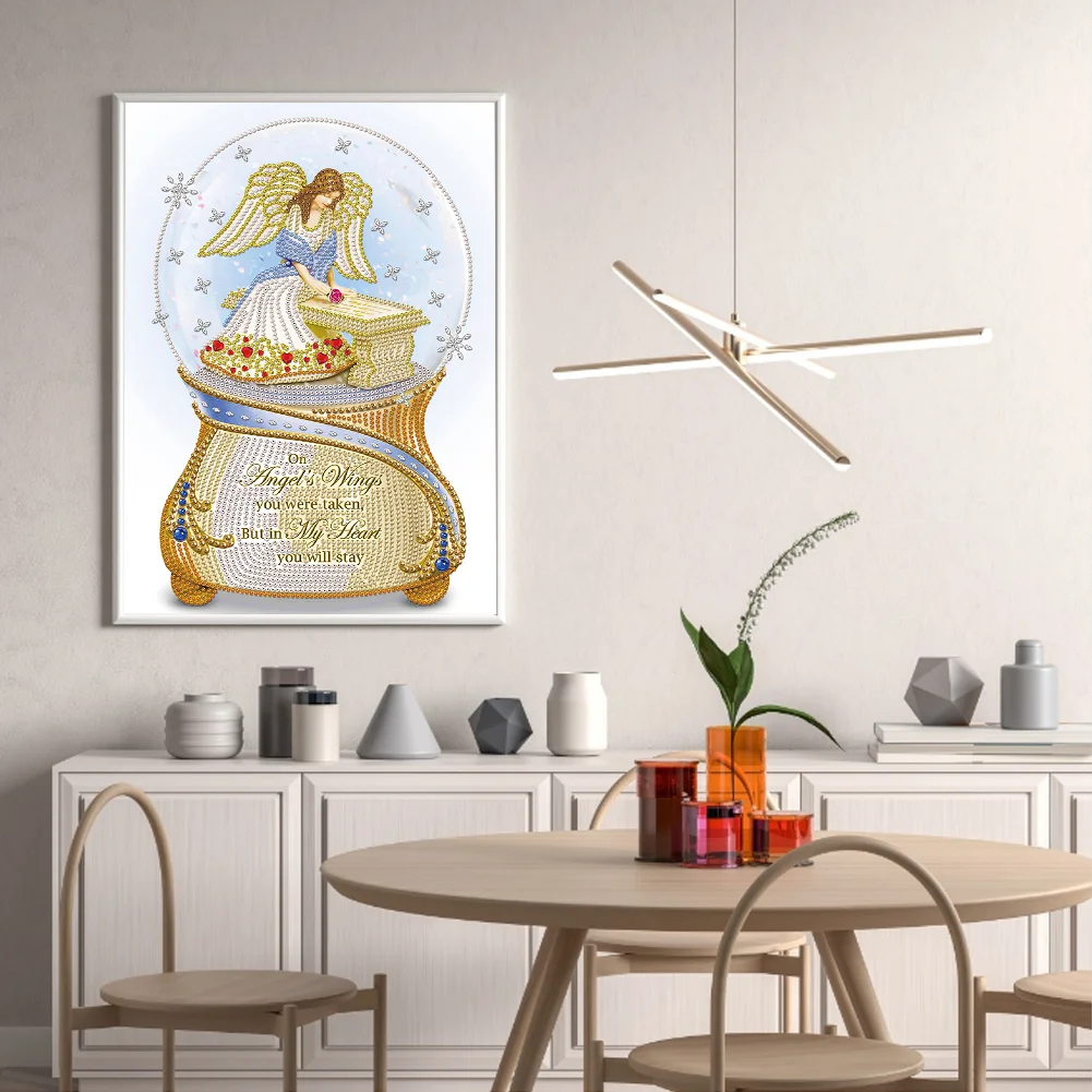 Special Shape Diamond Painting 30*40cm - Angel Crystal Ball